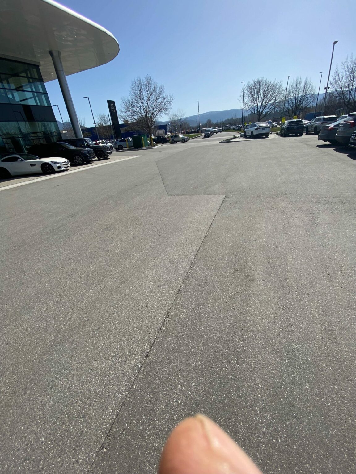 sealcoating asphalt on parking lot in Vernon BC