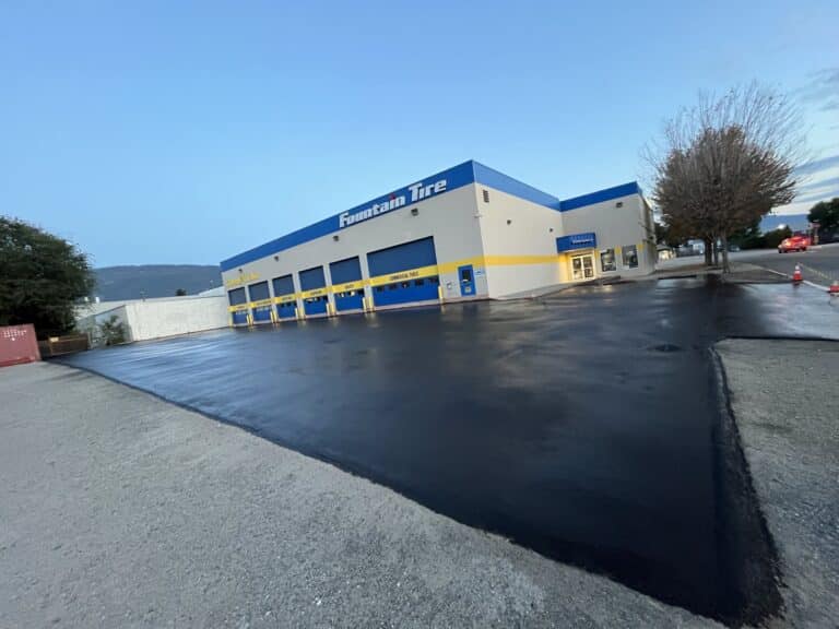 Fountain Tire After Sealcoating Vernon Bc