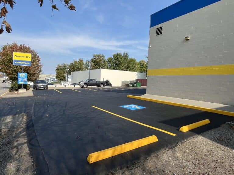 Fountain Tire Parking Lot Sealcoating Services